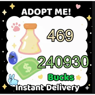 Age Up Potions + Bucks - Adopt Me