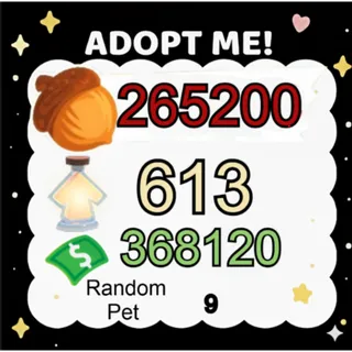 Acorn + Age Up Potion + Bucks - Adopt Me
