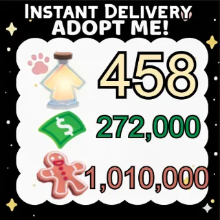 Age Up Potions + Bucks + Gingerbread - Adopt Me