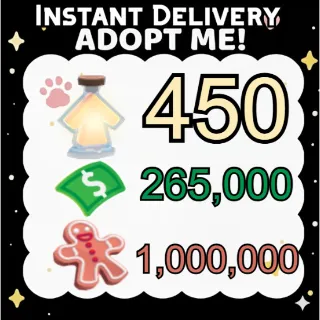 Age Up Potions + Bucks + Gingerbread - Adopt Me