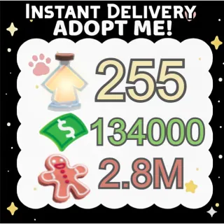 Age Up Potions + Bucks + Gingerbread - Adopt Me