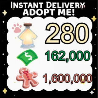 Age Up Potions + Bucks + Gingerbread - Adopt Me