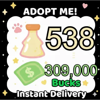 Age Up Potions + Bucks - Adopt Me