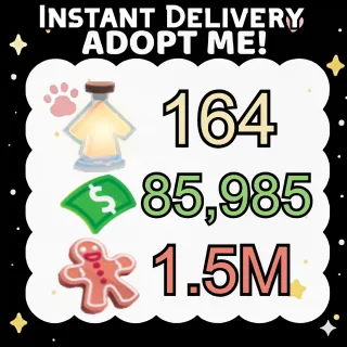 Age Up Potions + Bucks + Gingerbread - Adopt Me