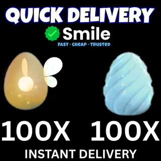 Adopt Me! 100X CRYSTAL EGGS AND 100x FAIRYTAIL EGGS| Fast & Safe Delivery | TRUSTED SELLER | 