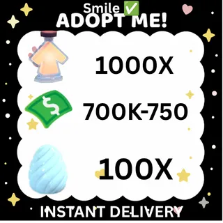 1000X Age Up Potion l  700K-750K Bucks l 100X CRYSTAL EGG  - Adopt me