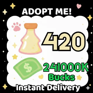 Age Up Potions + Bucks - Adopt Me