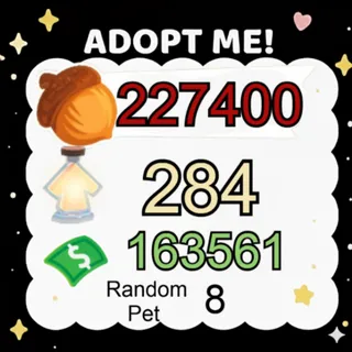 Acorn + Age Up Potion + Bucks - Adopt Me