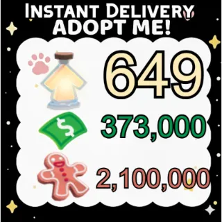 Age Up Potions + Bucks + Gingerbread - Adopt Me