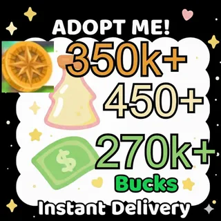 Age Up Potions + Bucks + Compass Coins - Adopt Me