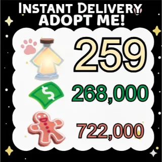 Age Up Potions + Bucks + Gingerbread - Adopt Me