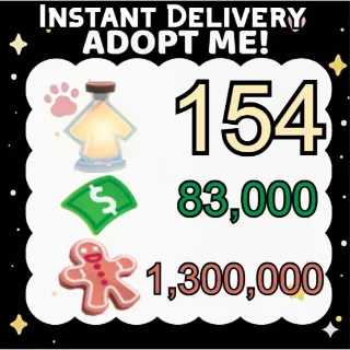 Age Up Potions + Bucks + Gingerbread - Adopt Me