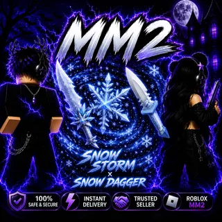 MM2  snow storm and snow dagger  |⚡ Instant Delivery | 💎 Trusted Seller | 🔒 100% Safe & Secure