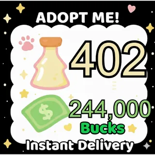 Age Up Potions + Bucks - Adopt Me