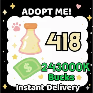 Age Up Potions + Bucks - Adopt Me