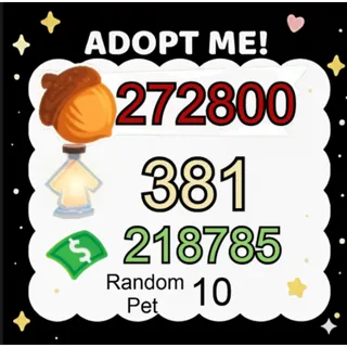 Acorn + Age Up Potion + Bucks - Adopt Me