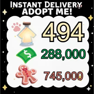 Age Up Potions + Bucks + Gingerbread - Adopt Me