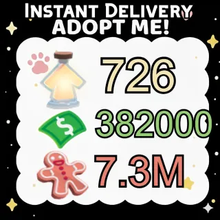 Age Up Potions + Bucks + Gingerbread - Adopt Me