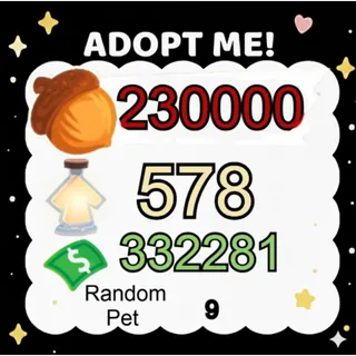 Acorn + Age Up Potion + Bucks - Adopt Me