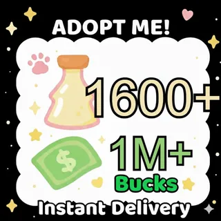 1600 - 1650 Age Up Potion + 1M - 1.1M Bucks - adopt me