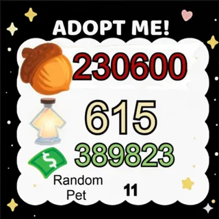 Acorn + Age Up Potion + Bucks - Adopt Me