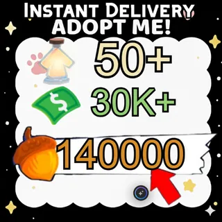 Acorn + Age Up Potions + Bucks - Adopt Me