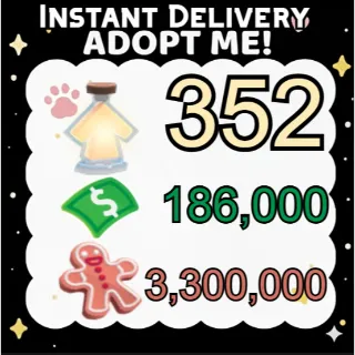 Age Up Potions + Bucks + Gingerbread - Adopt Me