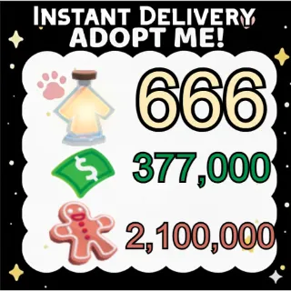 Age Up Potions + Bucks + Gingerbread - Adopt Me