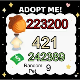 Acorn + Age Up Potion + Bucks - Adopt Me