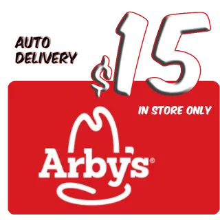$15 - Arby's Digital eGift Card (In-Store Only)