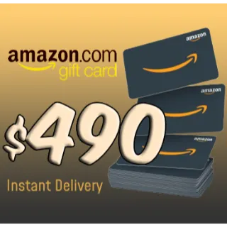 $490 Amazon USA Digital Gift Card - Instant Delivery