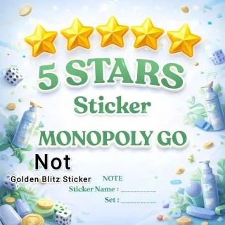 Monopoly Go 5 Star ⭐ Sticker