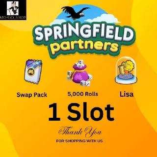 1 Slot Springfield Partners Event monopoly Go