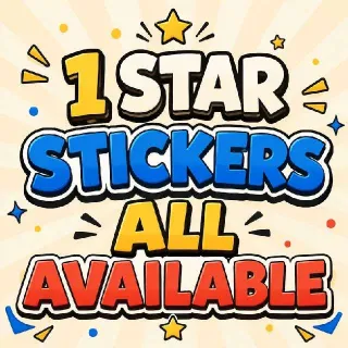Monopoly_GO 1 Star Stickers - ALL AVAILABLE