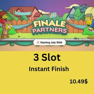 3 Slot Finale Partners Event Monopoly Go