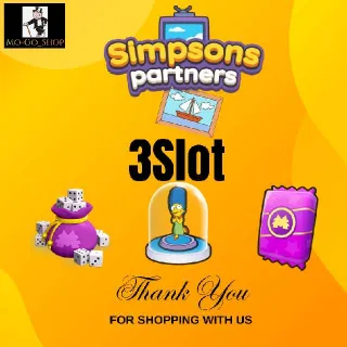 3 Slot Simpsons Partners Event Monopoly Go