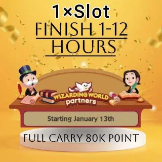 1 Slot Wizarding World Partner Event Monopoly Go