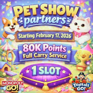 Monopoly Go Partner Event Pet Show 1 Slot