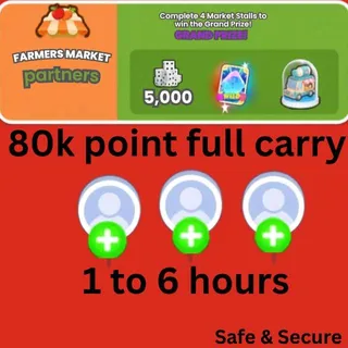 3 Slot Farmer Market Partner Event Monopoly Go | 80k Full Carry