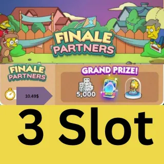 3 Slot Finale Partners Event Monopoly Go