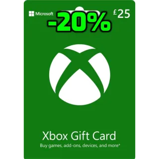 £25.00 GBP Xbox Gift Card 🔥🇬🇧[auto delivery] 🔥