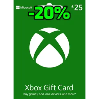 £25.00 GBP Xbox Gift Card 🇬🇧🔥Auto Delivery 🔥