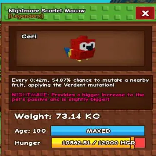 SemiTitanic ScarletMacaw