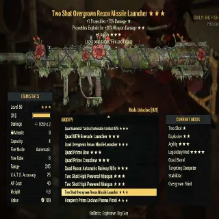 Two Shot Explosive Missile Launcher