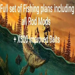 Gone Fission Full Set Of Plans Including All Rod Mods + X500 Improved Baits
