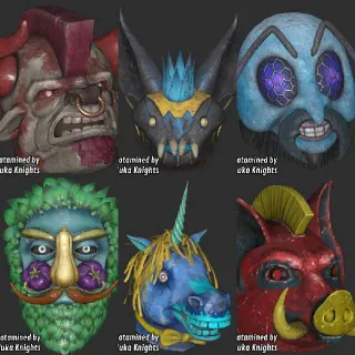 Fasnacht Glowing Masks Bundle