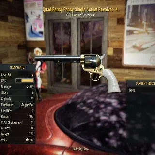 Quad Fancy Single Action Revolver