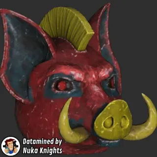 Fasnacht Glowing Pig Mask