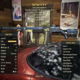 The Fixer Quad Explosive Luck Upgraded