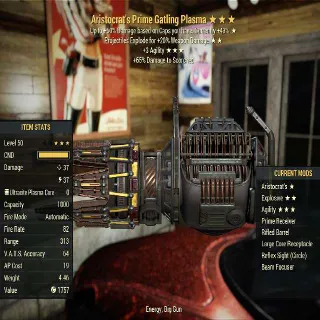 Gatling Plasma Aristocrats Explosive Agility